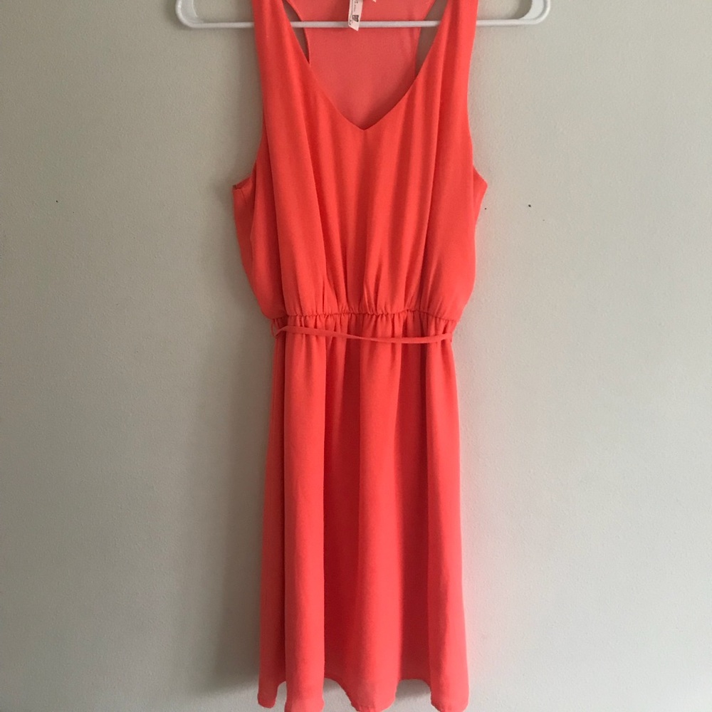 Coral dress